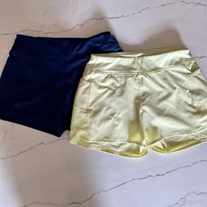 Athleta Girl Record Breaker 3” shorts - 2 pair bundle